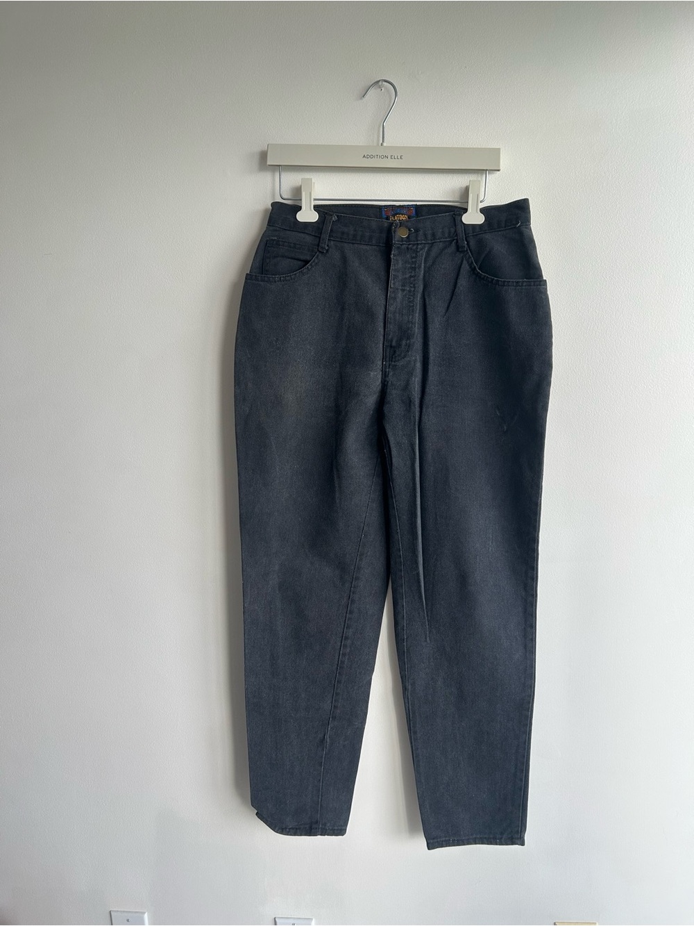 Vintage High Rise Women’s Jeans — Charcoal Black
